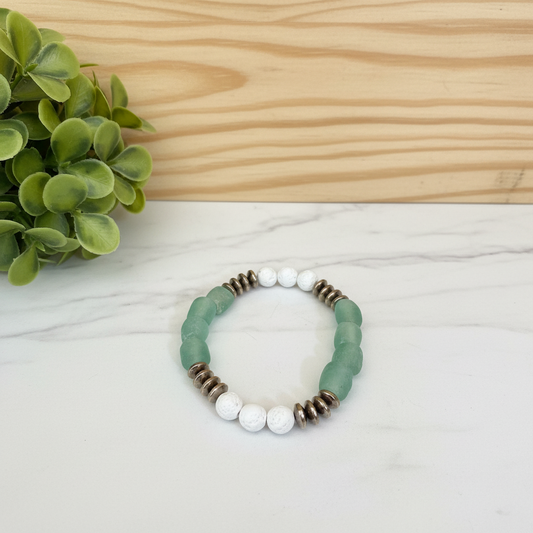 African Beaded Bracelet on Countertop