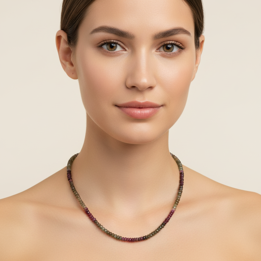 Watermelon Tourmaline Necklace